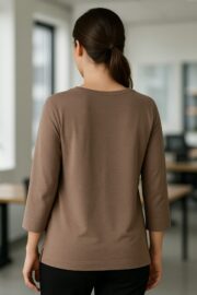 TWINS İnci detaylı bisiklet yaka bluz - Görsel 4