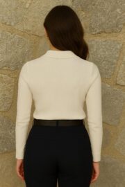 TWINS Gömlek Yaka Bluz - Görsel 2