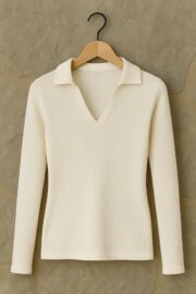 TWINS Gömlek Yaka Bluz - Görsel 3