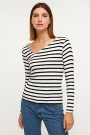 TWINS ÇİZGİLİ BLUZ - Görsel 2